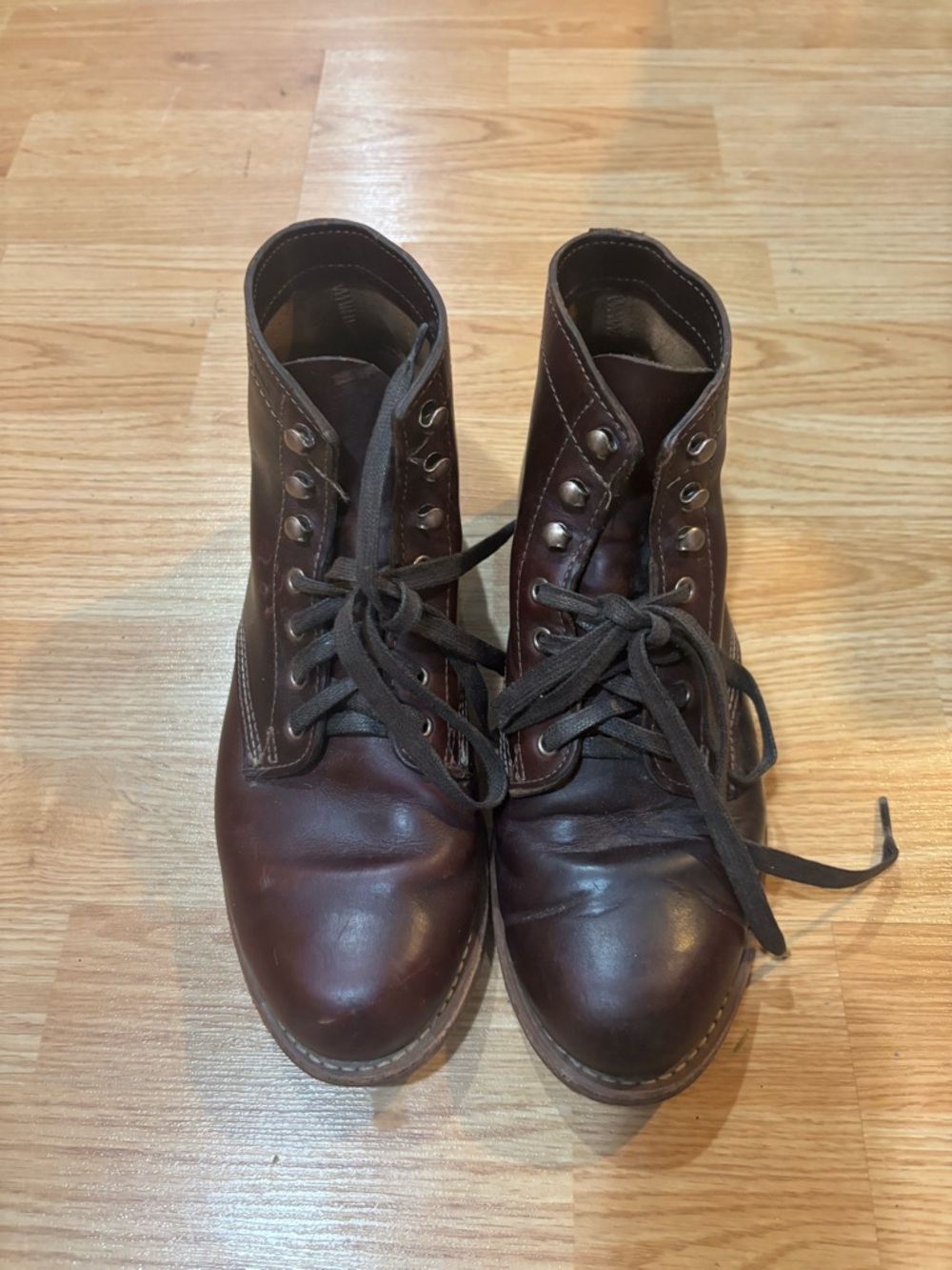 Wolverine 1000 mile Dark Brown/maroon Leather Lace-Up Work Boots